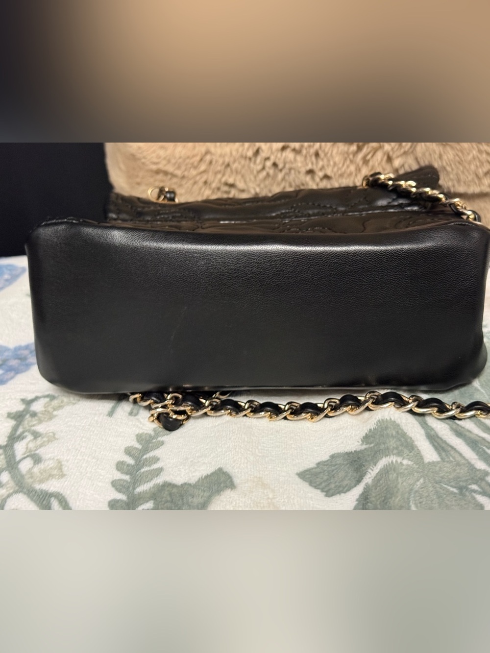 ALDO Black Quilted Floral Crossbody Bag With Charms 🌺🩷🦋 - Picture 5 of 6
